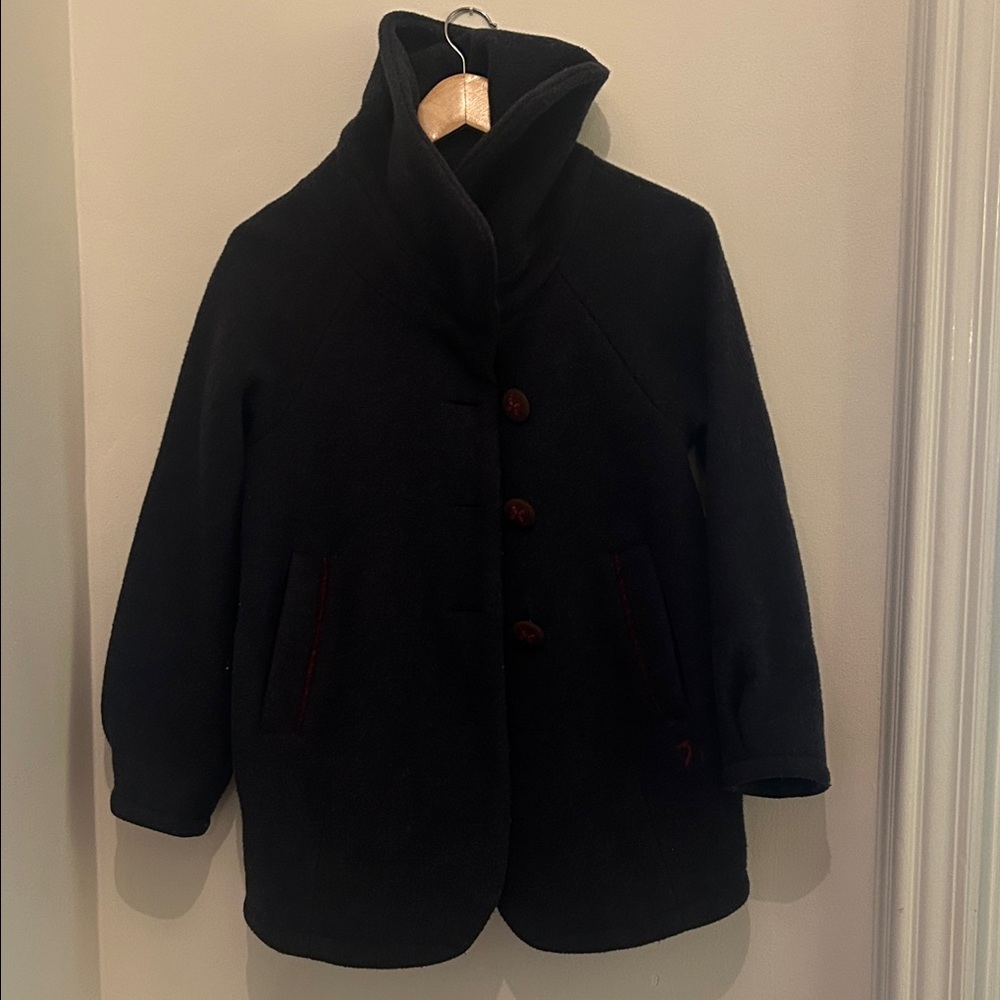 Fjallraven Dark Navy Wool Coat